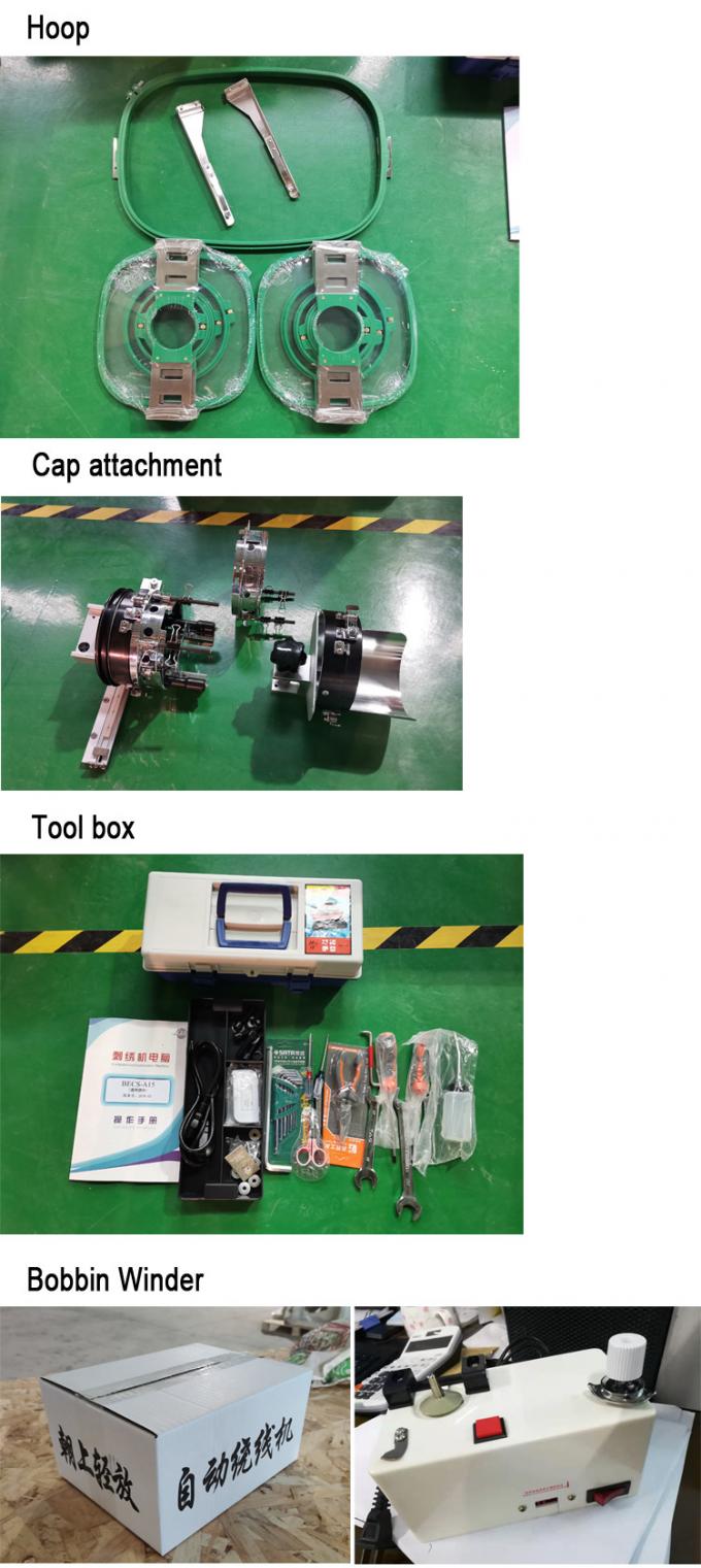 O dobro 2 dirige 1200 SPM Digitas que a máquina Multifunction do bordado automatizou a máquina de costura industrial para o vestuário