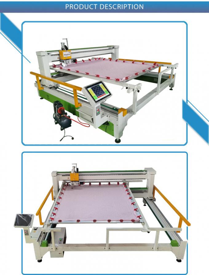 Costura automatizada da edredão que faz a Cnc estofando da máquina a máquina estofando da única agulha servo