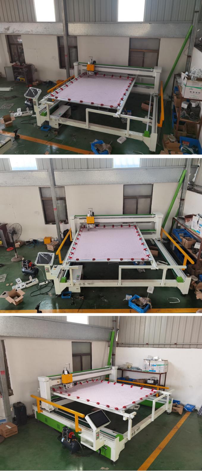 Costura automatizada da edredão que faz a Cnc estofando da máquina a máquina estofando da única agulha servo