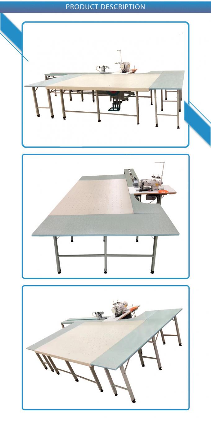 Máquina de costura automática do Sobre-fechamento da borda da fita da cama da edredão do tapete do cobertor da edredão com tabela de funcionamento