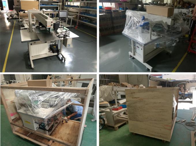A calças automática do laser arfa a máquina de costura industrial welting do placket do bolso