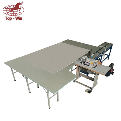 Sobre-fechamento automático da borda da fita da cama de tapete da máquina de costura do aparamento do cobertor da edredão com tabela de trabalho