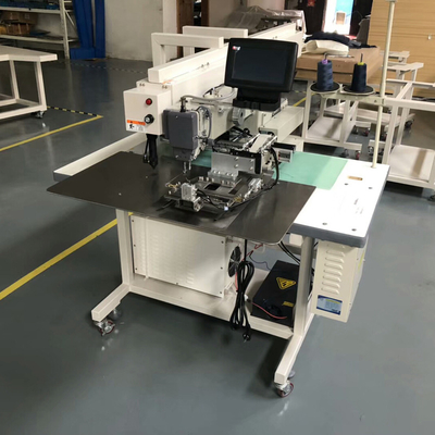 Teste padrão programável automático da máquina de costura da equimose do bolso do corte do laser para o bolso